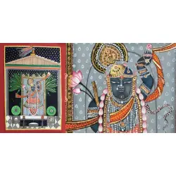 Miniature Painting ~ Rajasthan ~ Srinath ji {A}